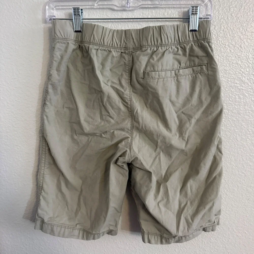 Old Navy Khaki Tan Elastic Waist Drawstring Chino Shorts Boys Size XL 14-16